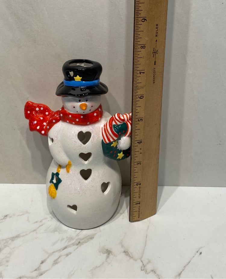 Snowman Candleholder