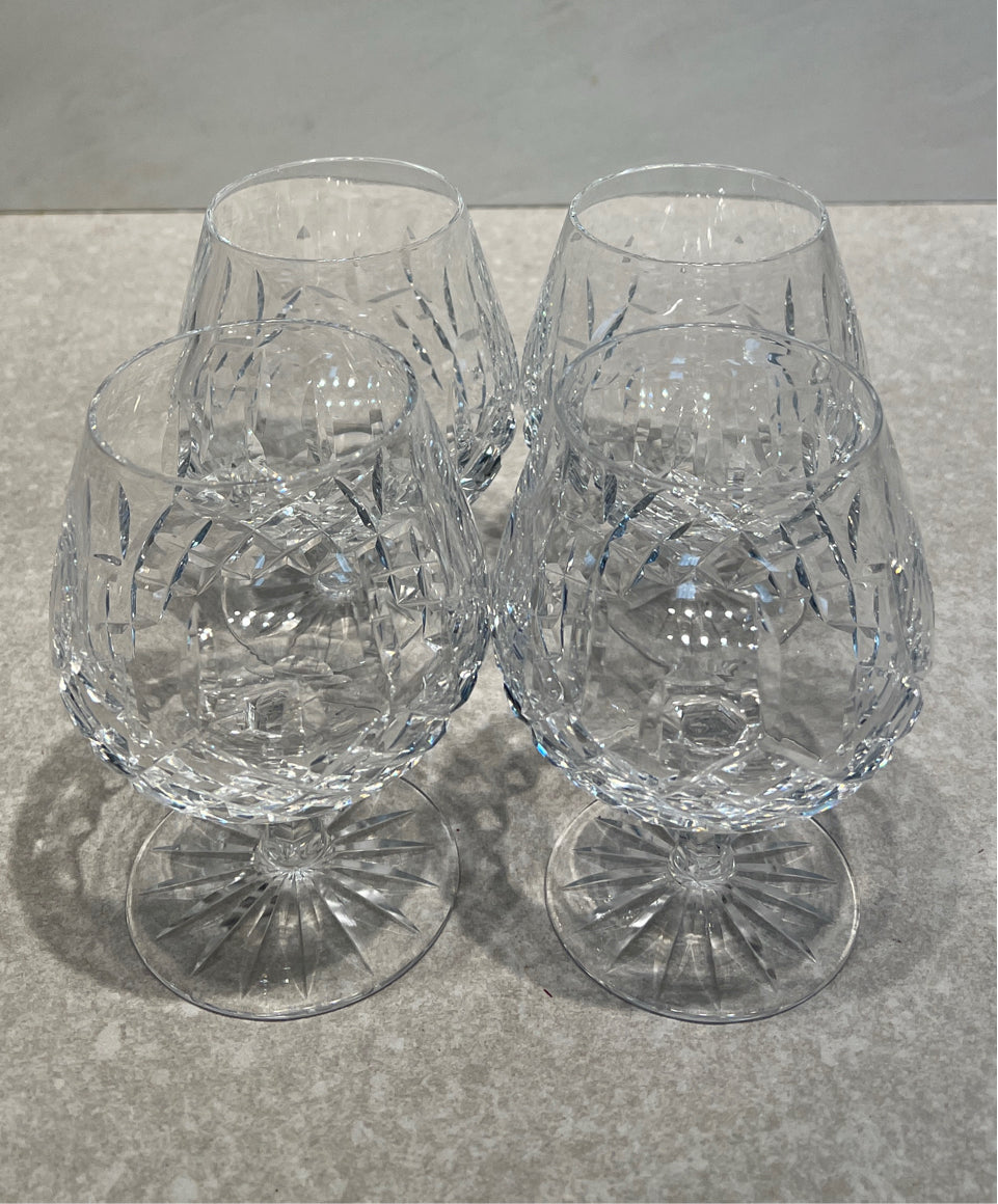 Set of 4 Waterford Brandy Glasses