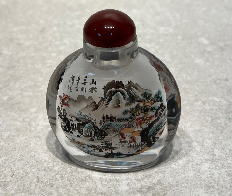Chinese Reverse Painting Bottle