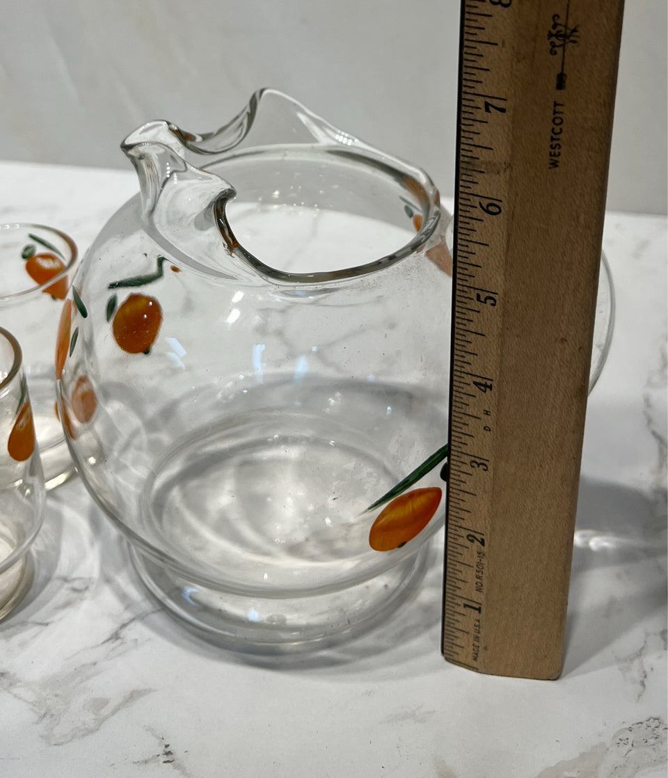 Pitcher with 4 GLasses