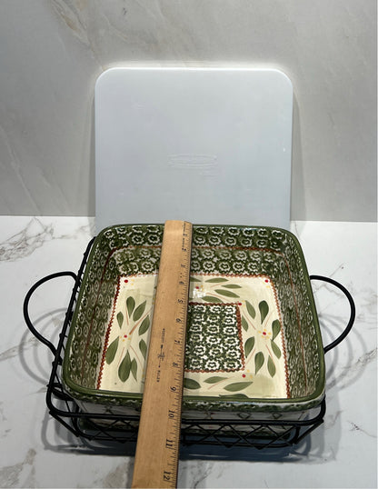 Temptations Covered Casserole on Stand
