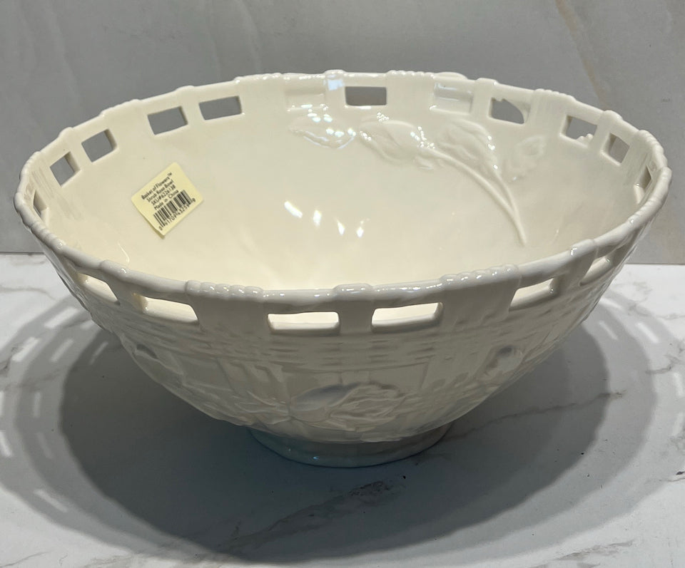 Lenox Basket Of Flowers Shrub Rose Bowl