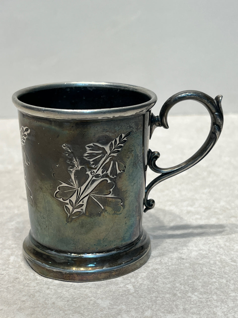 Old Silver Plate Mug