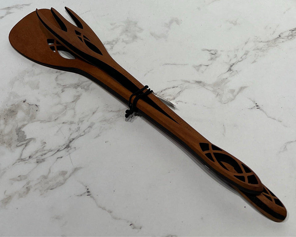 Pair of Wooden Utesils