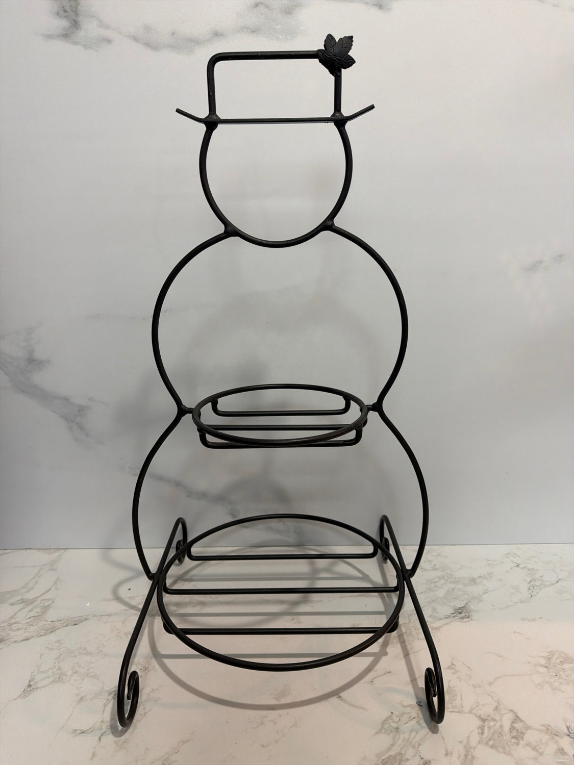 Longaberger Snowman Plate Holder