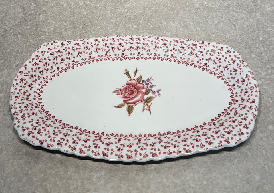 Rose Bouquet Tray - as is