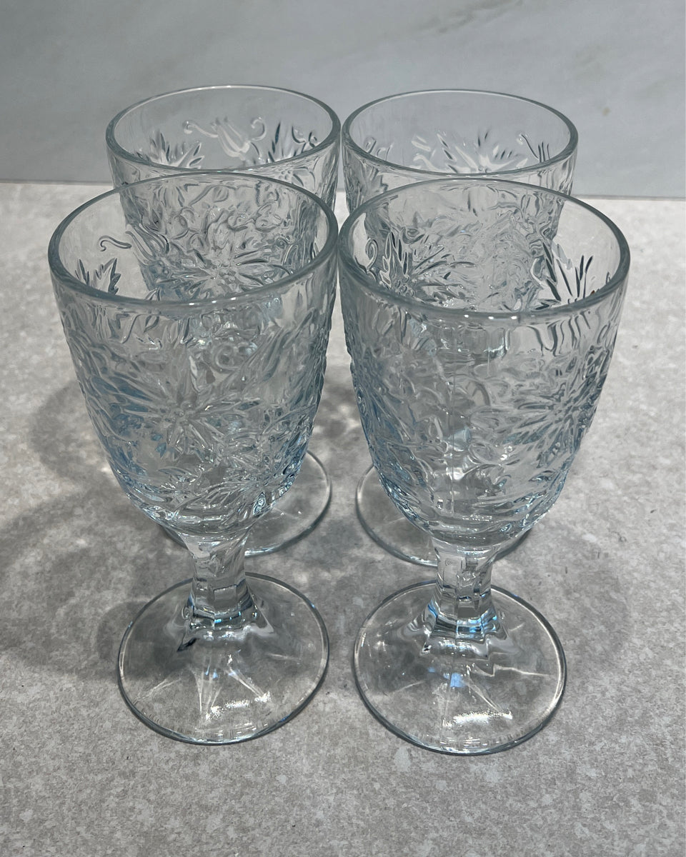 Set of 4 Princess House Goblets