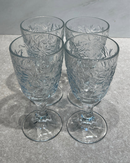 Set of 4 Princess House Goblets