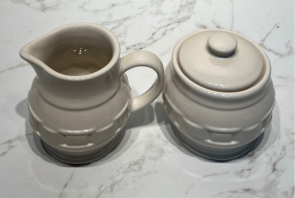 Longaberger Sugar and Creamer