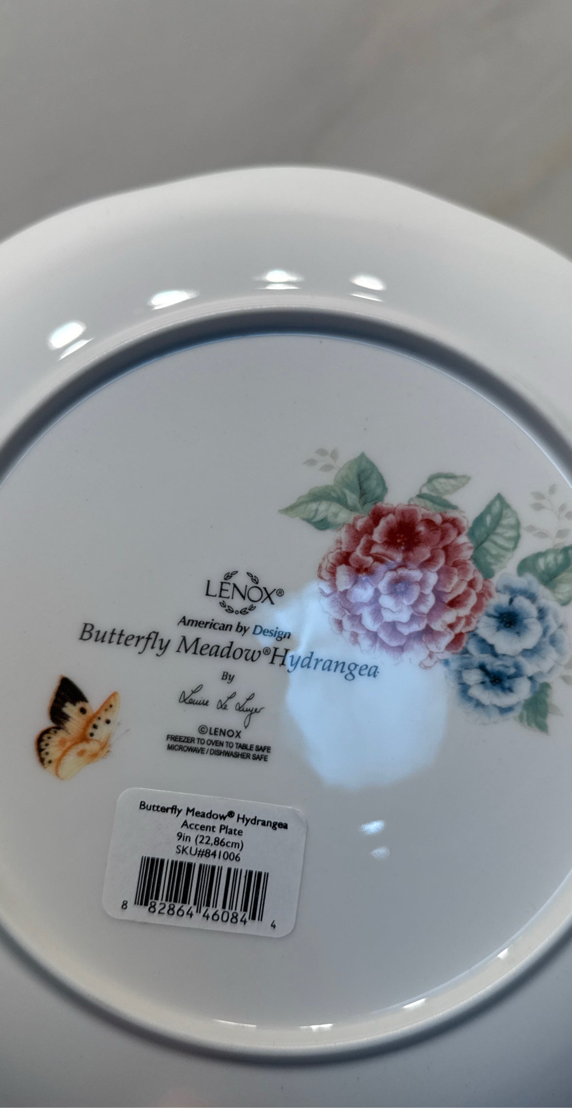 Set of 4 Lenox Butterfly Meadow Plates