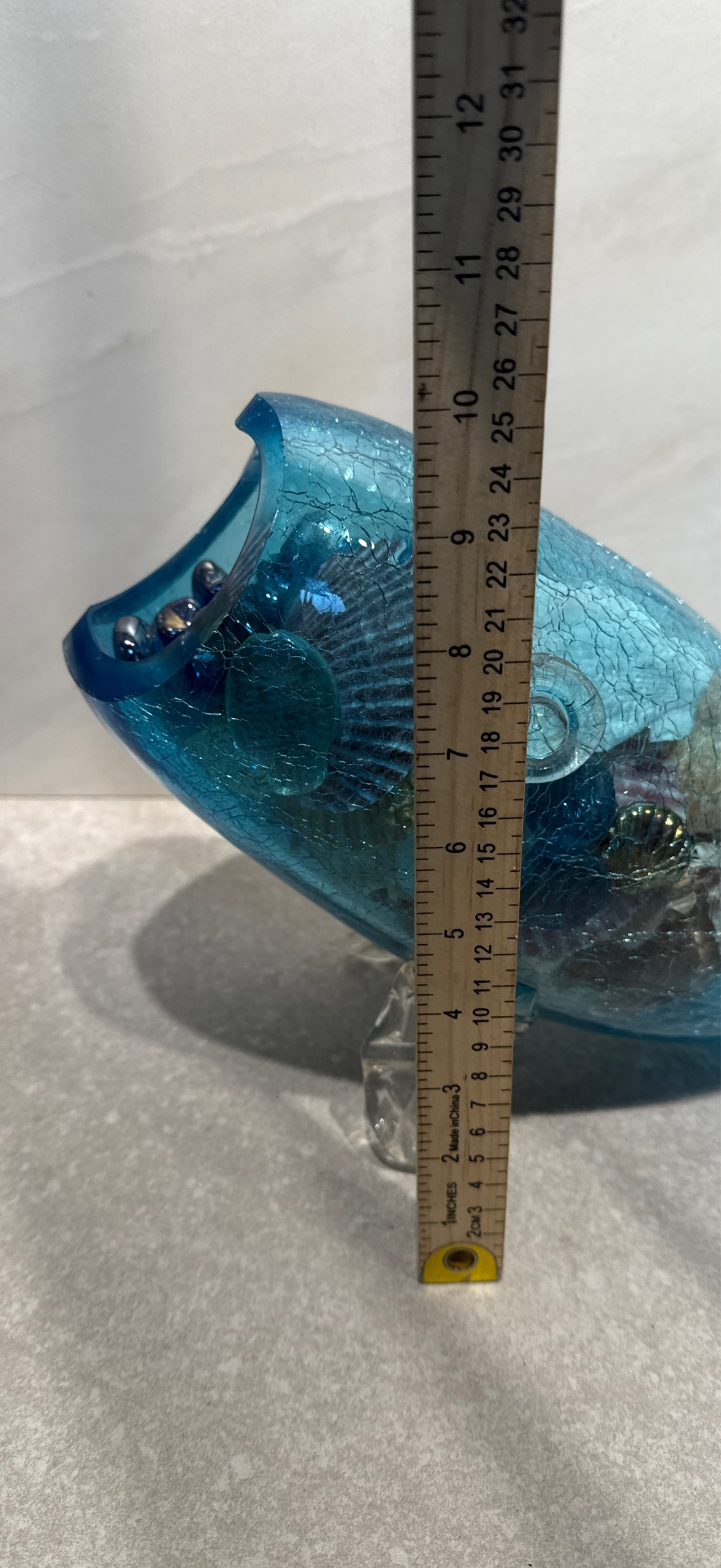 Bleko Blue Fish with Shells - as is