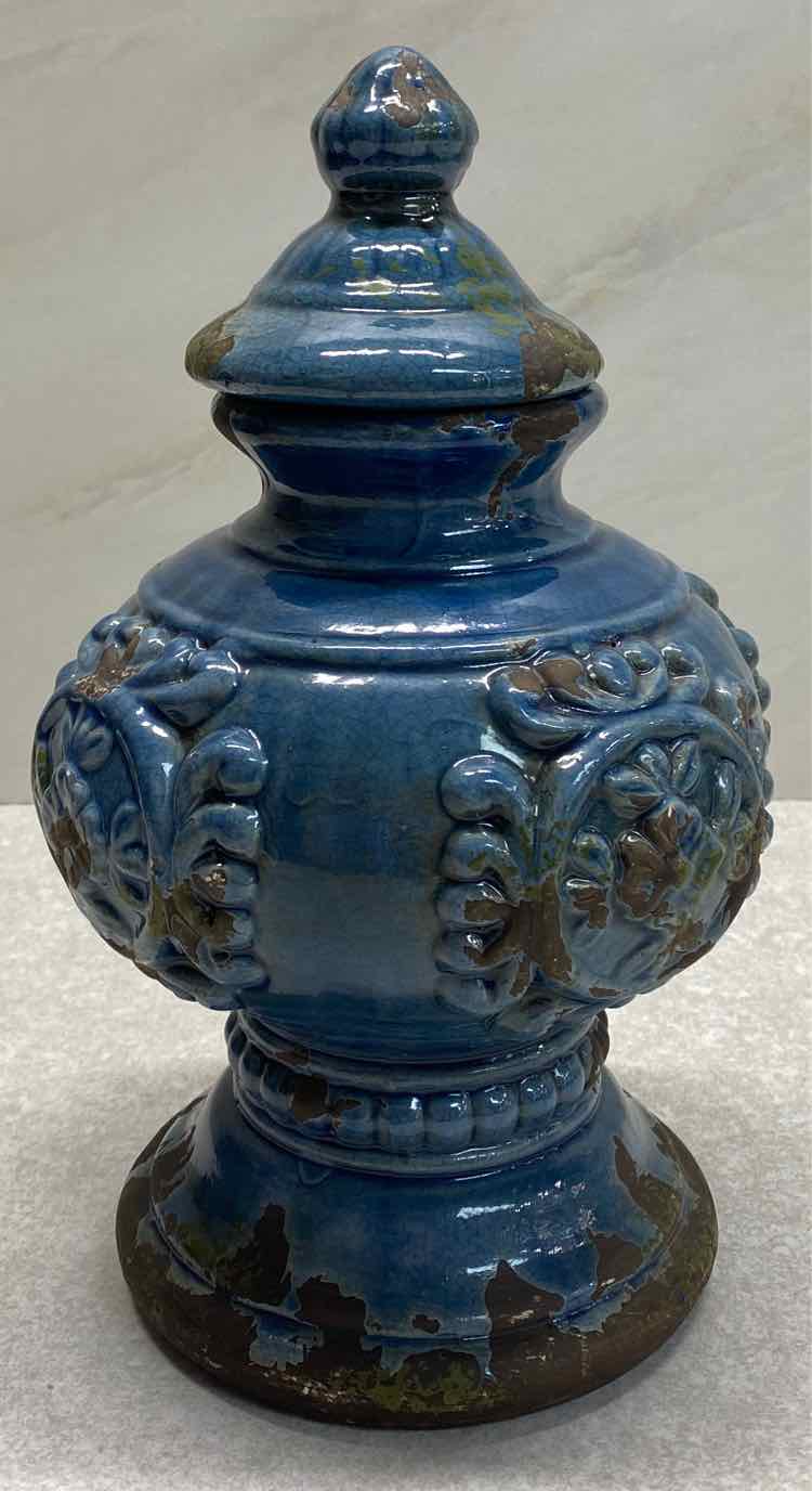 Blue Covered Jar