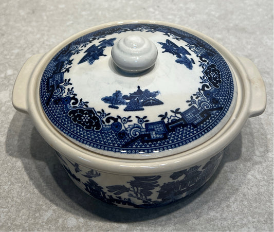 Blue Willow Covered Bowl