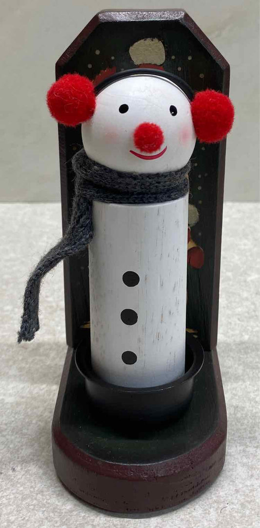 Snowma candle Holder