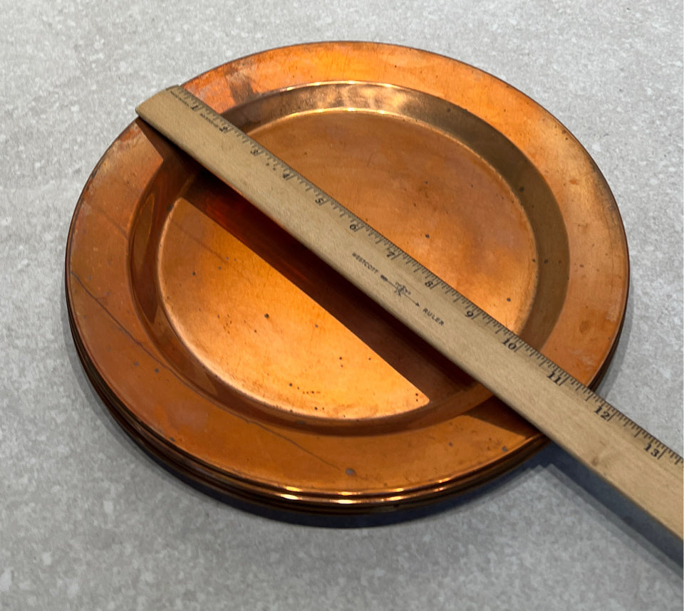 Set of 7 Copper Plates