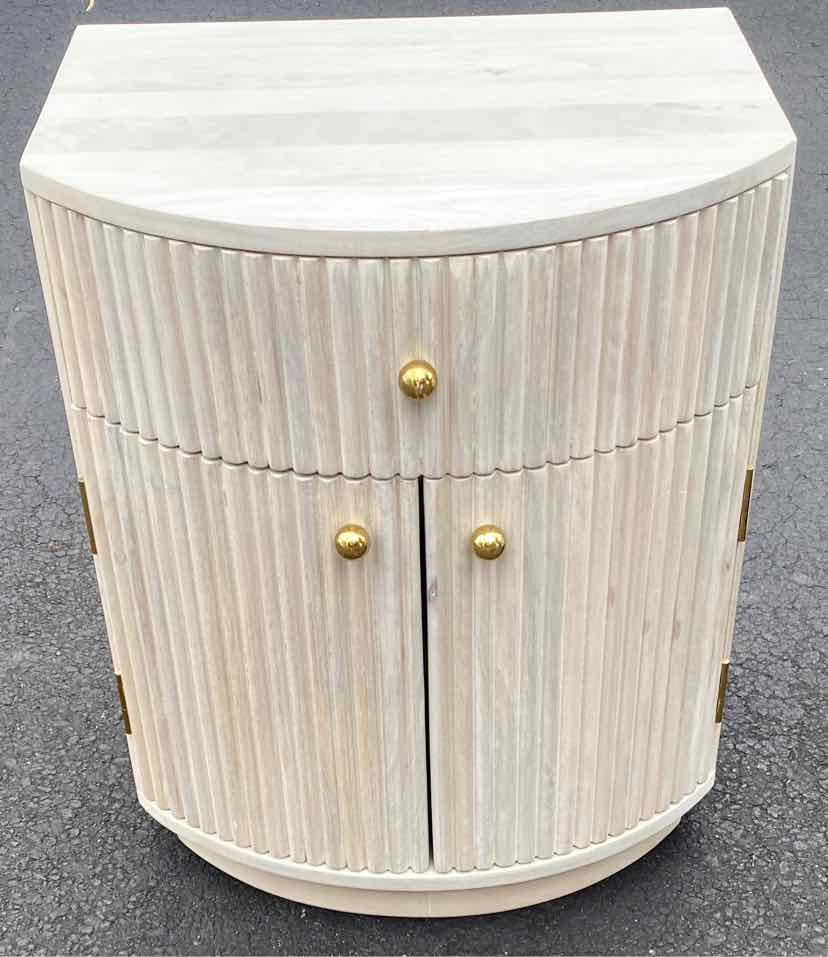 CB2 Curved End Table