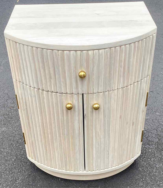 CB2 Curved End Table