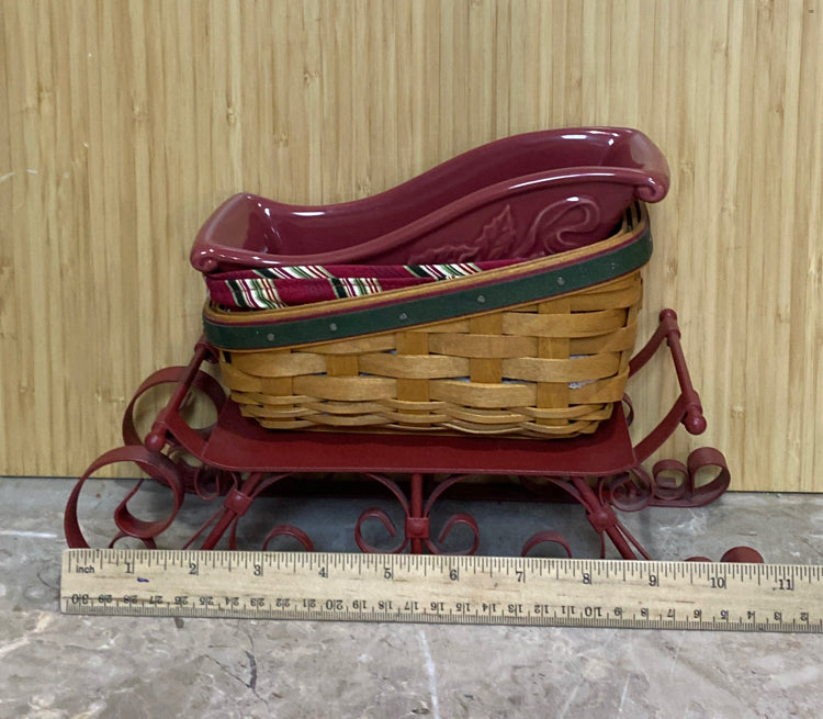 Longaberger Sleigh with Basket