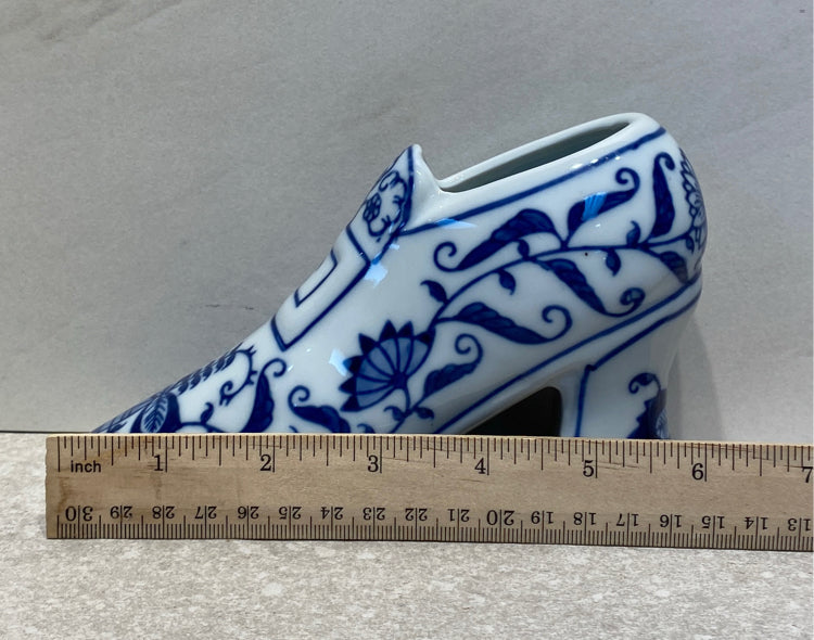 Blue and White Shoe