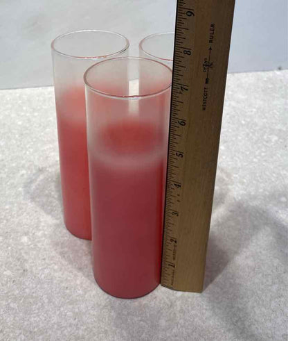 Set of 3 Vintage Pink Blendo Tumblers