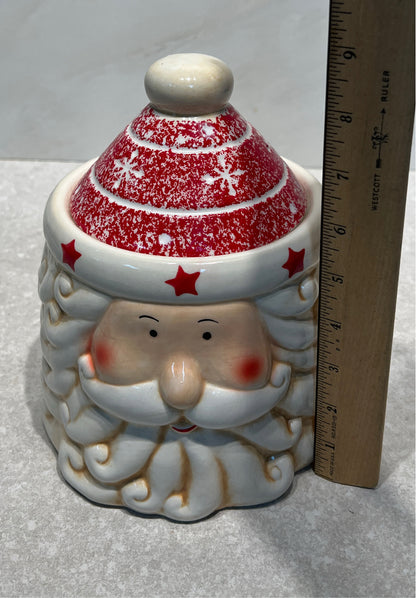 Covered Santa Jar