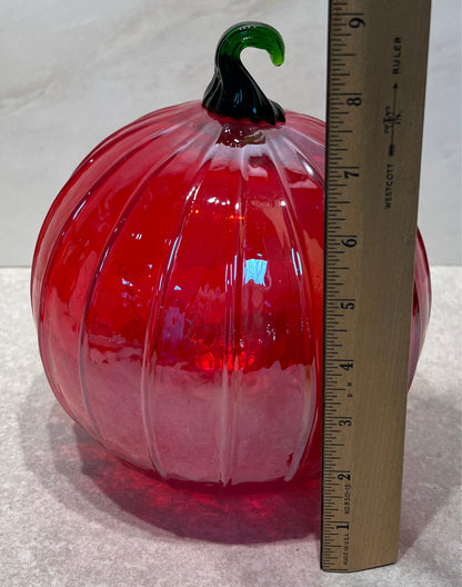Handblown Large Pumpkin