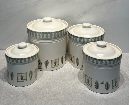 Set of 4 Pfaltzgraff Canisters