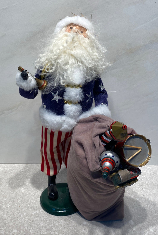 Byer's Choice Patriotic Santa