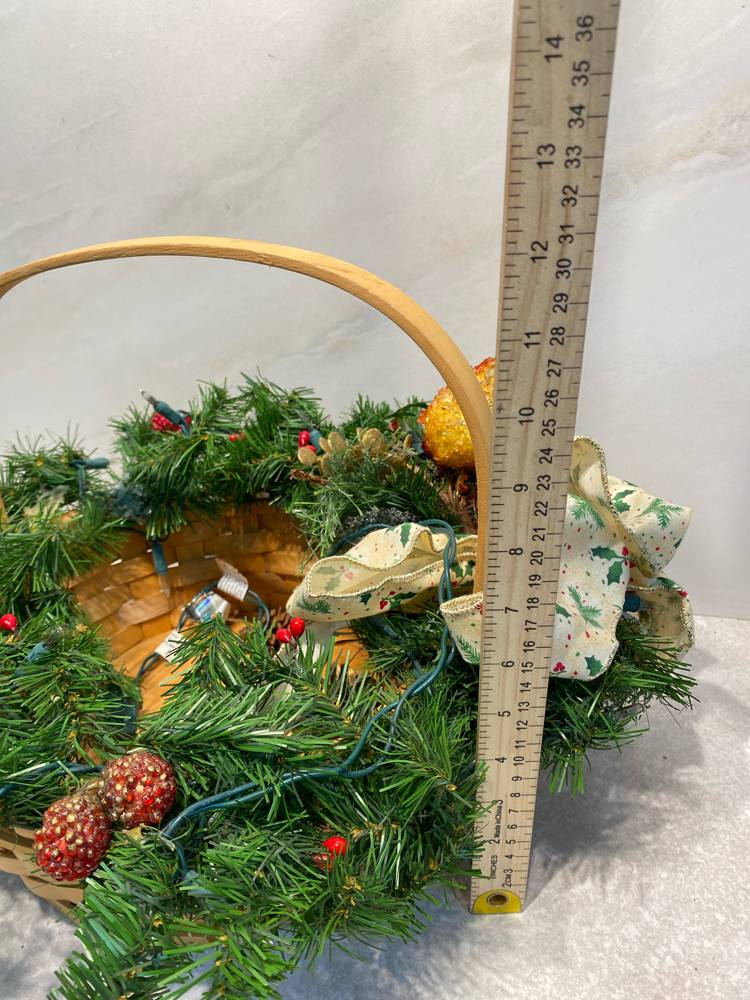 Light Up Christmas Basket