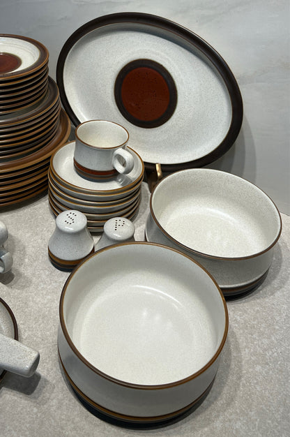 Denby Potters Wheel Rust Red Dinnerware Set