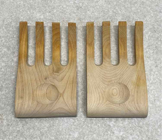 Pair of Wooden Salad Forks