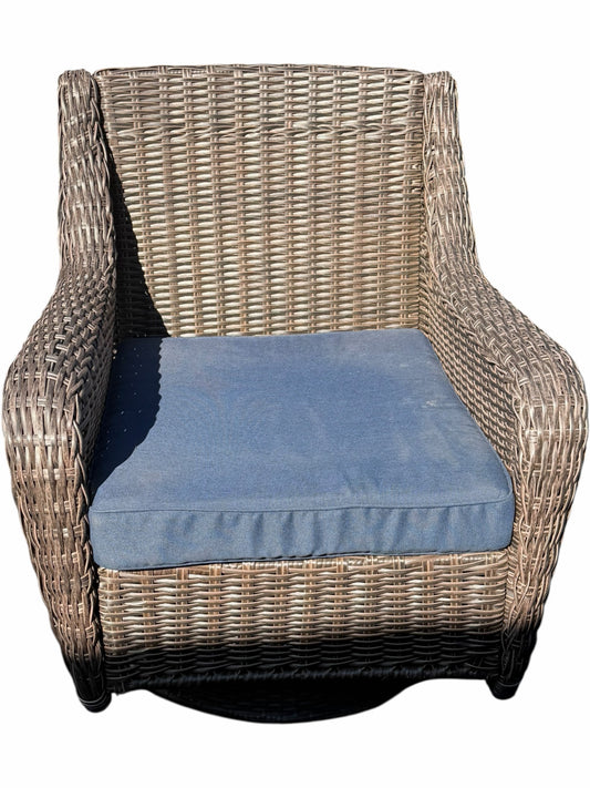 Resin Wicker Swivel Chair