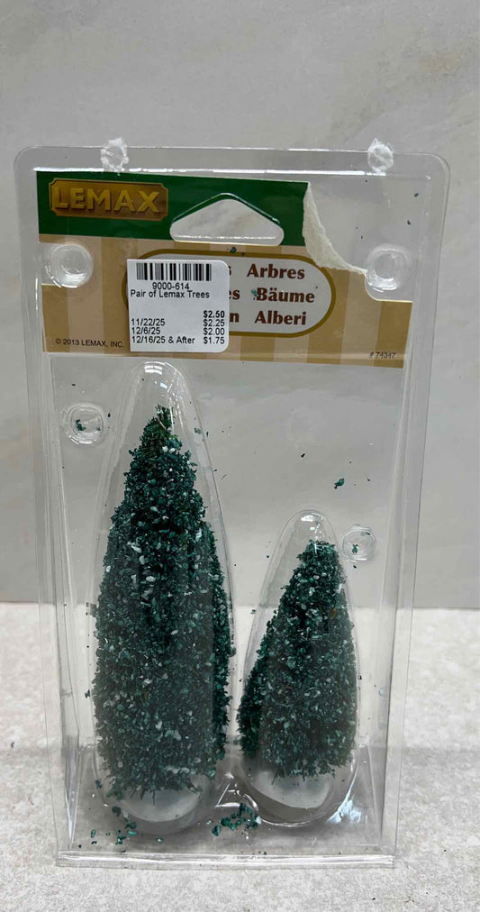 Pair of Lemax Trees