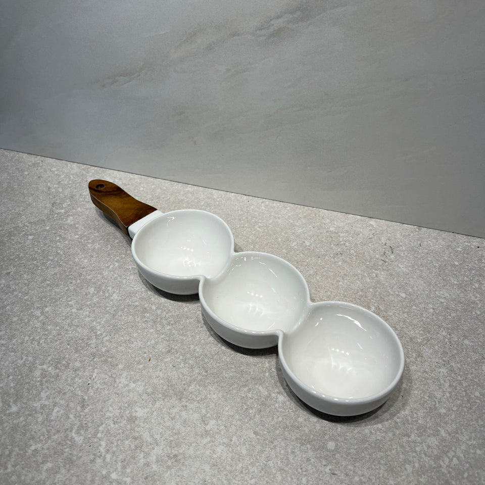 White Bowl with Handle