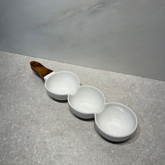 White Bowl with Handle