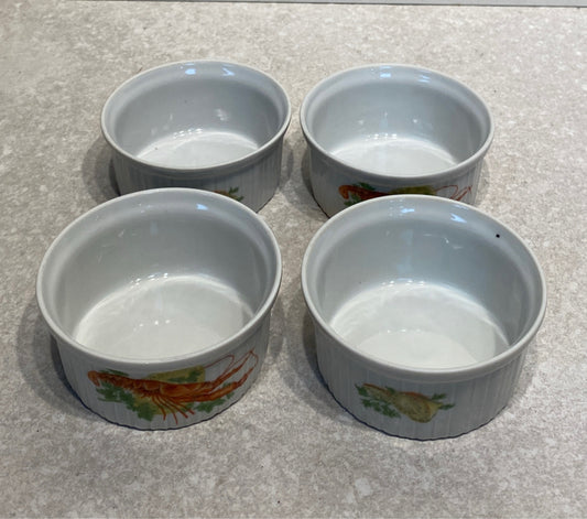 Set of 4 France Bowls