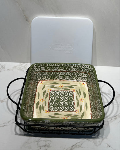 Temptations Covered Casserole on Stand