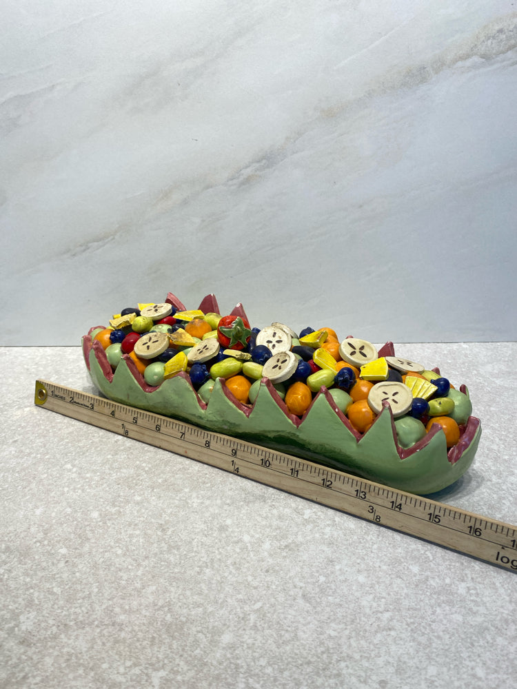 Decorative Fruit Platter - Signed Nichols