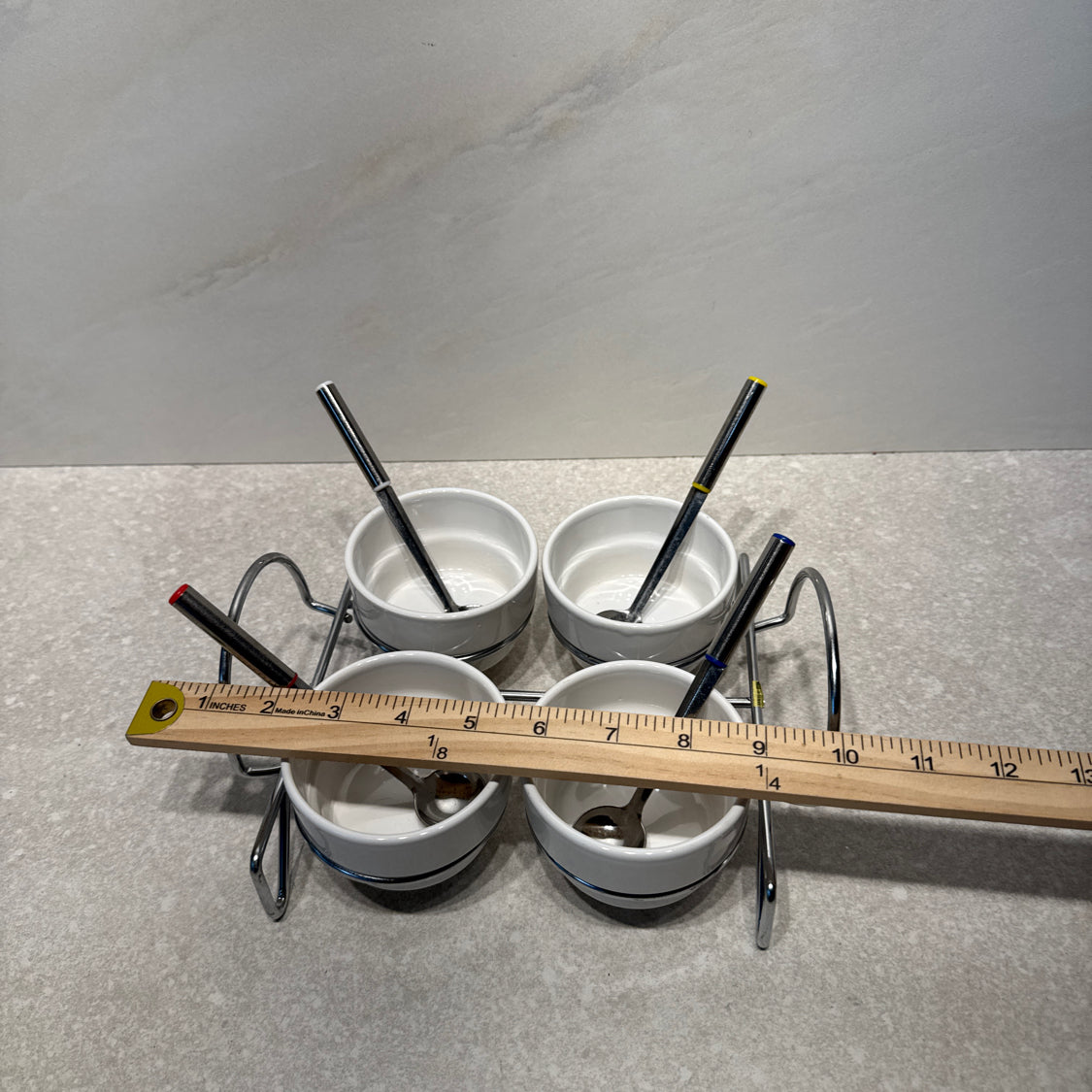 Divided Dish with Spoons