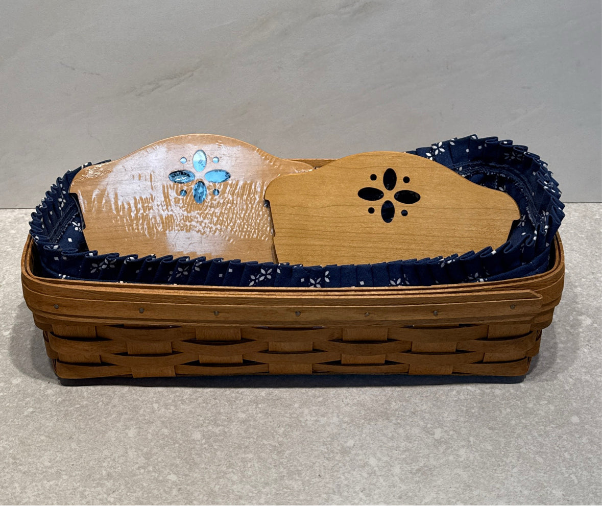 Longaberger Basket With Inserts