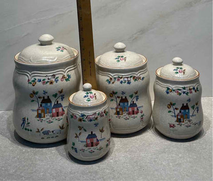 Vintage Heartland - Set of 4 Canisters