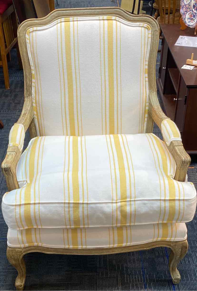 Ballard Design yellow And white Chair