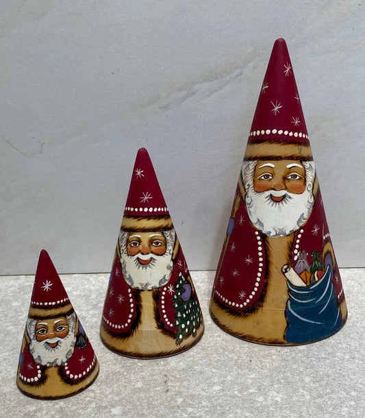 Set of 3 Santa Nesting Dolls