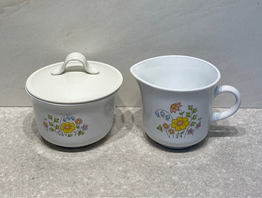 Corelle Sugar and Creamer