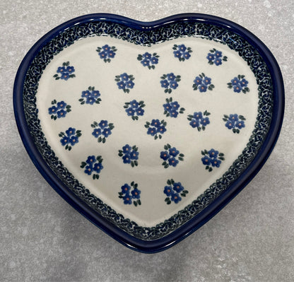 Polish Pottery Heart Plate