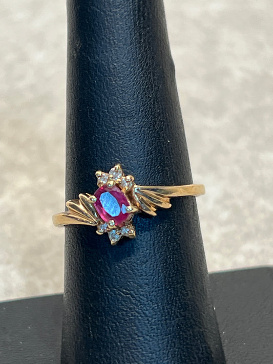 14K Diamond Ring
