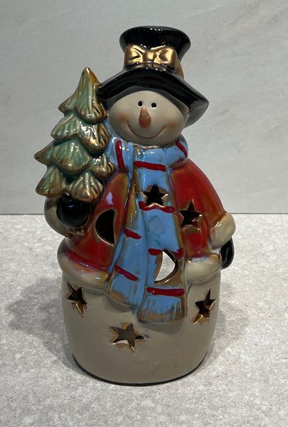 Snowman Candle Holder