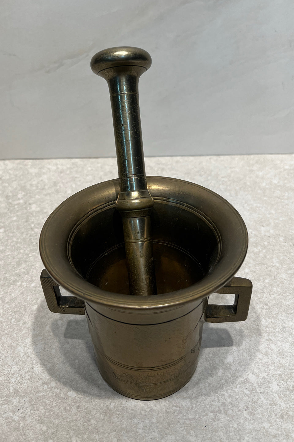 Brass Mortar And Pestle