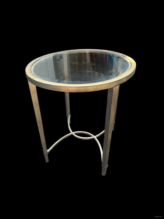 Glass Top End Table