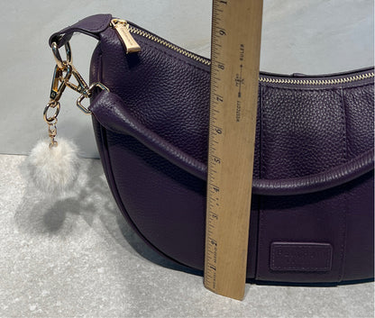 Pom Pom Leather Handbag